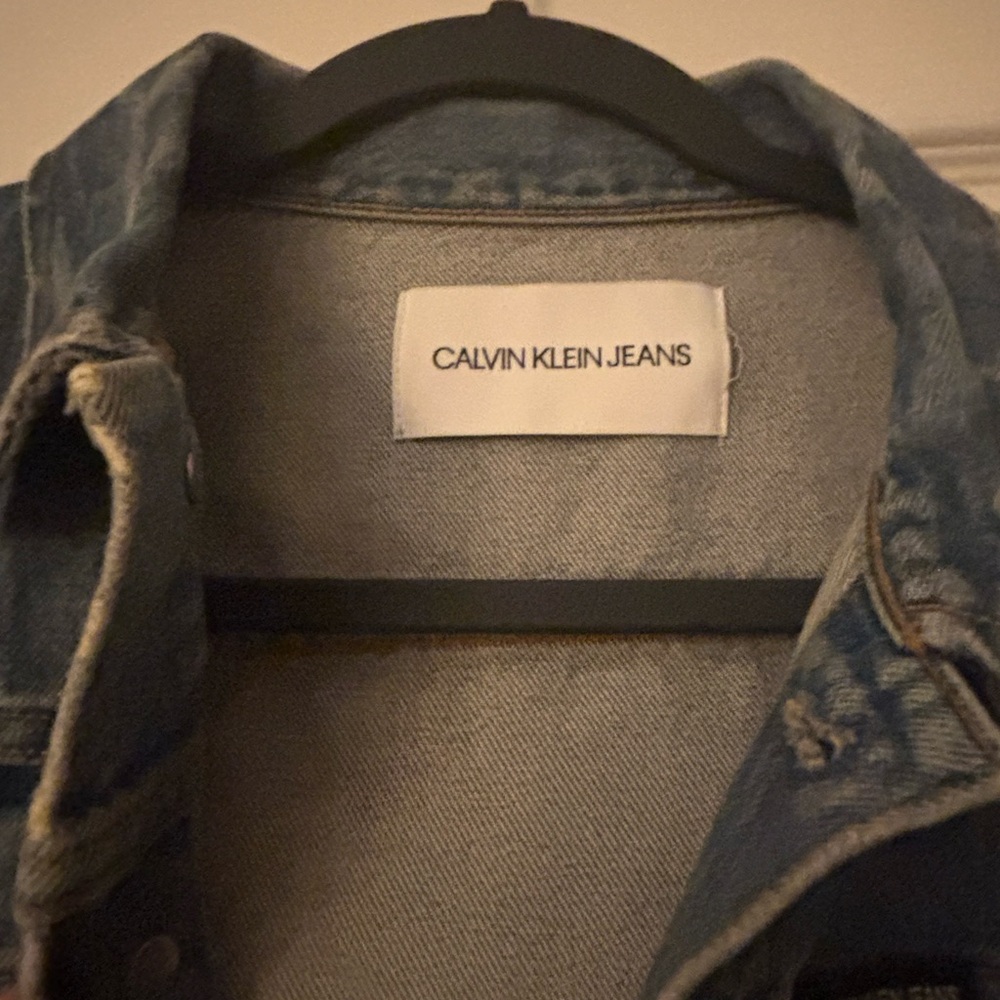 Calvin Klein Blue Patch Denim Jacket - image 4
